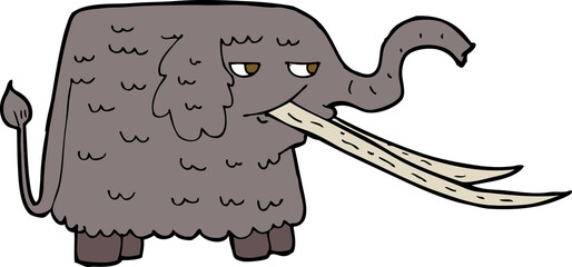 cartoon woolly mammoth