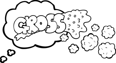 gross thought bubble cartoon