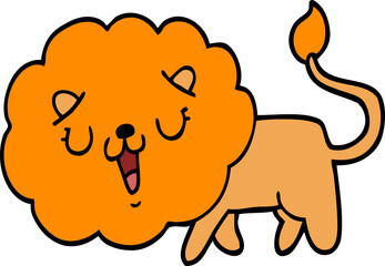 cute cartoon lion