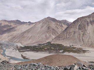 Valley  landscape in summer
