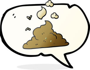 speech bubble cartoon steaming pile of poop