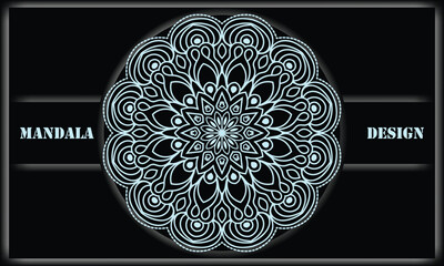 Mandala vector design. Ornamental round laces ornament.