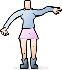 cartoon female body (add photos or mix and match cartoons)