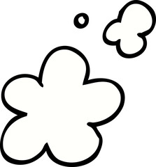 hand drawn doodle style cartoon smoke clouds
