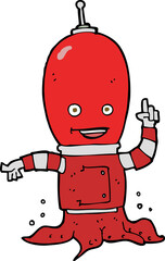 cartoon alien spaceman