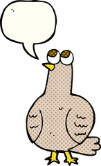 comic book speech bubble cartoon bird