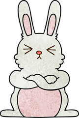 Obraz premium quirky hand drawn cartoon rabbit