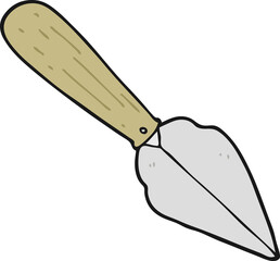 cartoon garden trowel