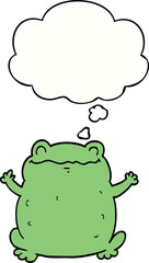 cartoon toad and thought bubble