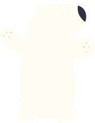 cartoon doodle polar bear
