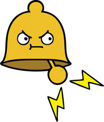 cute cartoon ringing bell