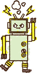 Robot Chalk Drawing