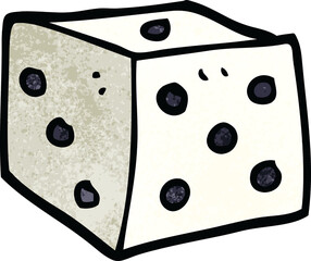 cartoon doodle classic dice