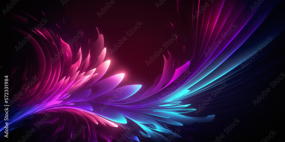 Poster edgy abstract background with a vibrant neon color scheme. flowing dynamic texture adds depth and di