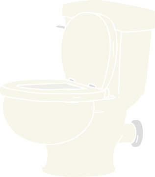 recommend clip art: cartoon doodle of a bathroom toilet