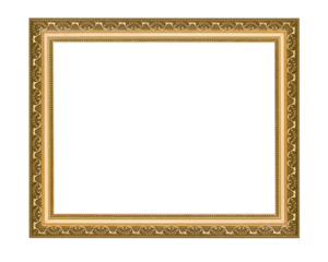 Gold vintage frame