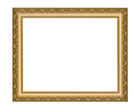 Gold vintage frame