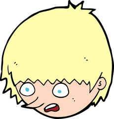 cartoon stressed face