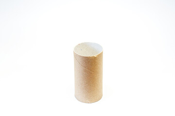 Paper cores left after using up toilet paper