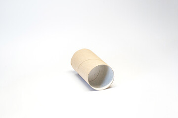 Paper cores left after using up toilet paper