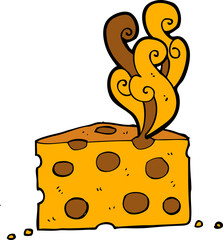 cartoon smelly cheese