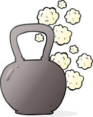 Fototapeta premium cartoon heavy kettle bell