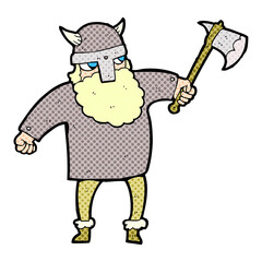 cartoon viking warrior