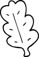 line drawing cartoon leaf