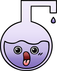 gradient shaded cartoon science experiment