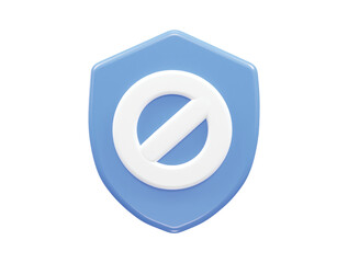 Obraz premium Block icon 3d rendering illustration transparent