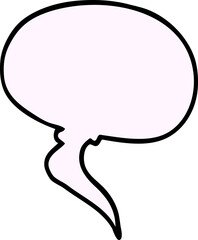 cartoon doodle speech bubble