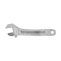 retro cartoon spanner