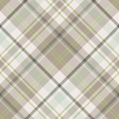 Seamless pattern in gentle beige, green and gray colors for plaid, fabric, textile, clothes, tablecloth and other things. Vector image. 2