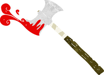 cartoon double sided axe