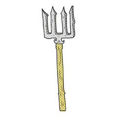 cartoon devil fork