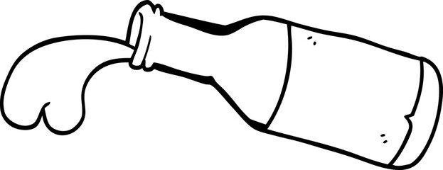 line drawing cartoon magic potion