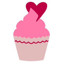 valentine cup cake