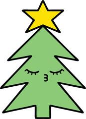 cute cartoon christmas tree