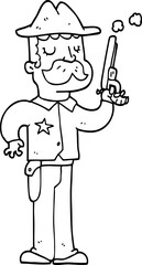 cartoon sheriff