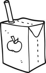 cartoon apple juice box