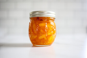 orange marmalade jar
