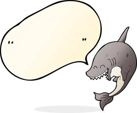 recommend clip art: cartoon shark with speech bubble