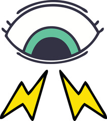 cute cartoon mystic eye