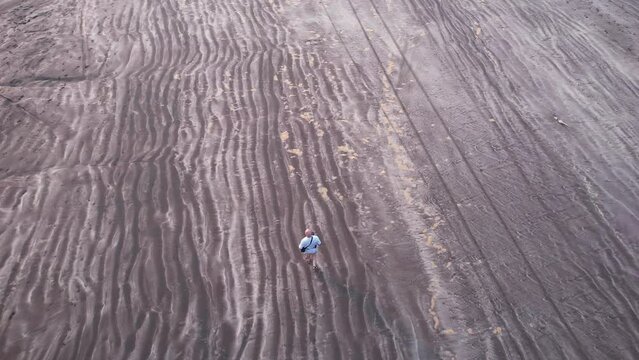 Aerial footage of Harnai beach at Dapoli, located 200 kms from Pune on the West Coast of Maharashtra India.