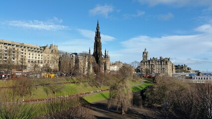 Obraz premium arquitectura, cidade, europa, viagem, turismo, monument, escócia, edimburgo