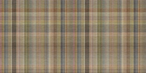 Tartan seamless border. Traditional gingham texture for natural trendy trim. 