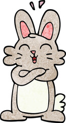 Fototapeta premium cartoon doodle cute bunny