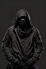Fototapeta na wymiar A deadly Ninja assassin. 