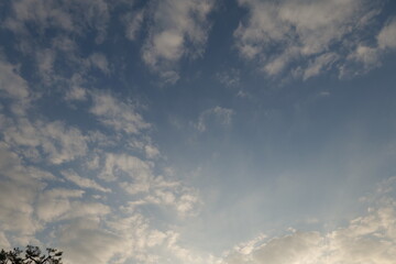 sky, 구름, 구름, blue, 네이처, 날씨, 태양, 백, 천국, 석양, 라이트, 푸른...