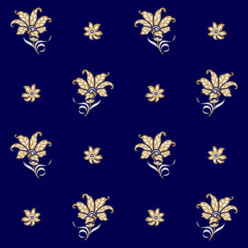 seamless flower design pattern print © Timeless Creation